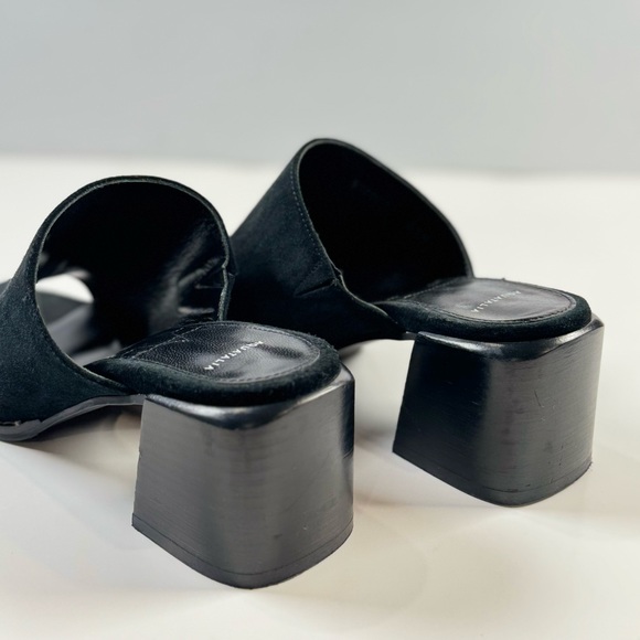 Aquatalia Kayla Mule Slide Black Suede Size 6.5M - Picture 3 of 7